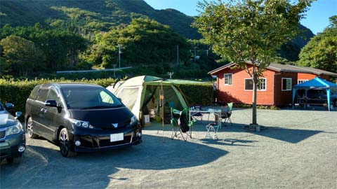 雲見夕陽と潮騒の岬オートキャンプ場