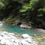 仁淀川上流の安居渓谷にある水晶淵